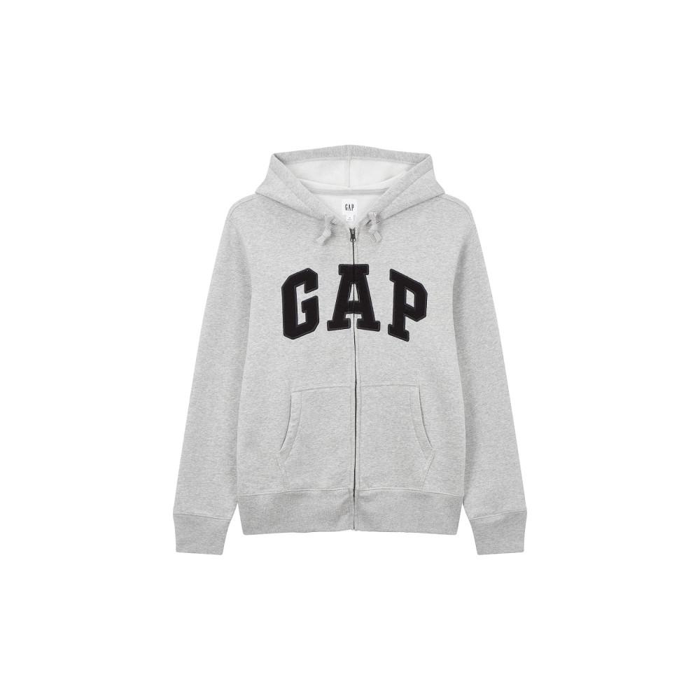 [GAP Adults] [남성] 헤리티지 로고 후드 집업_멜란지 그레이 5113327006