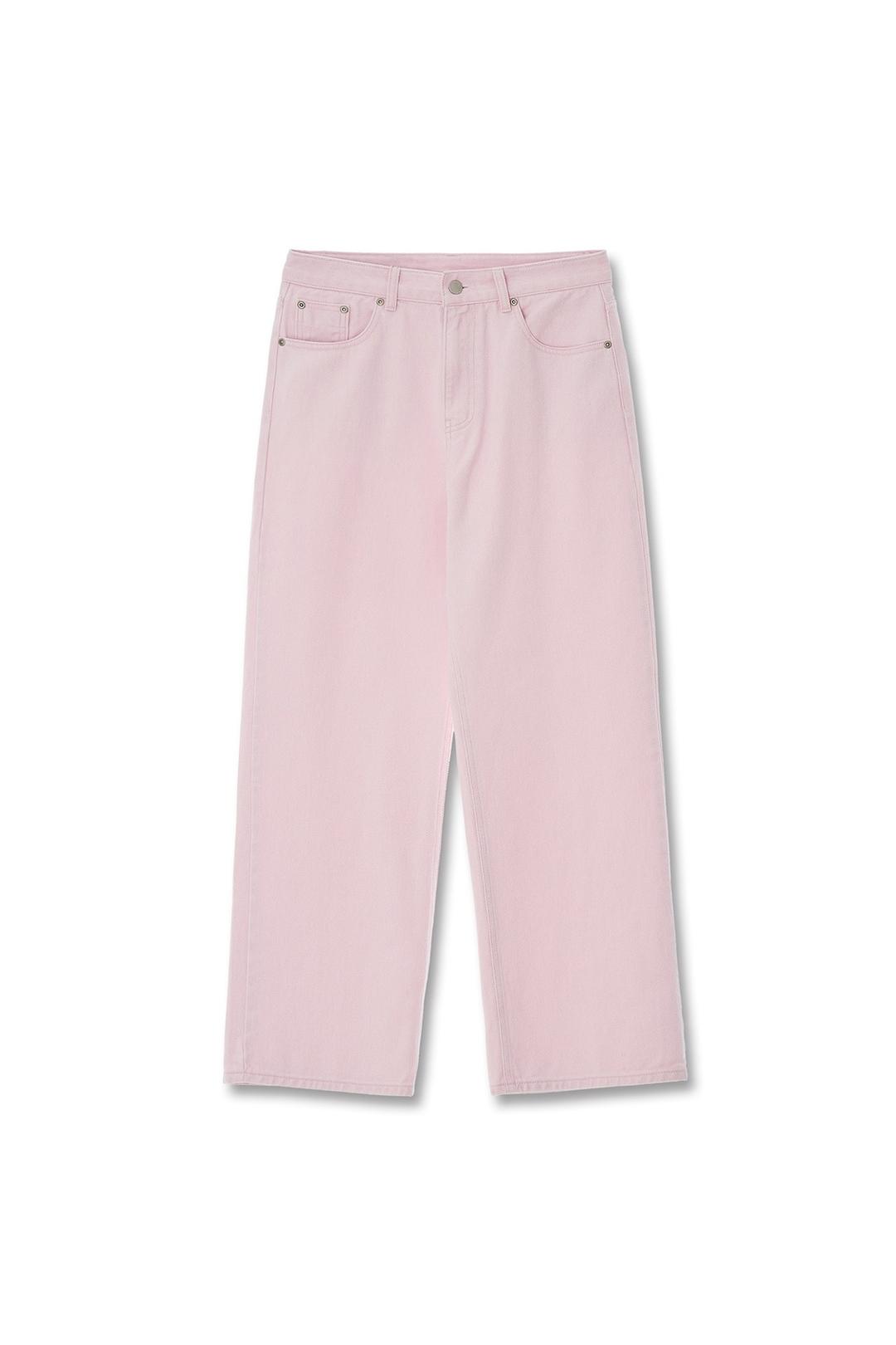 SEMI-WIDE JEANS SEASHELL PINK_UNISEX