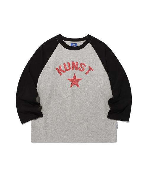 이스트쿤스트(ISTKUNST)  KUNST RAGLAN 3/4 TEE_GREY(IK2FSMT554A) - 사이즈 & 후기 | 무신사