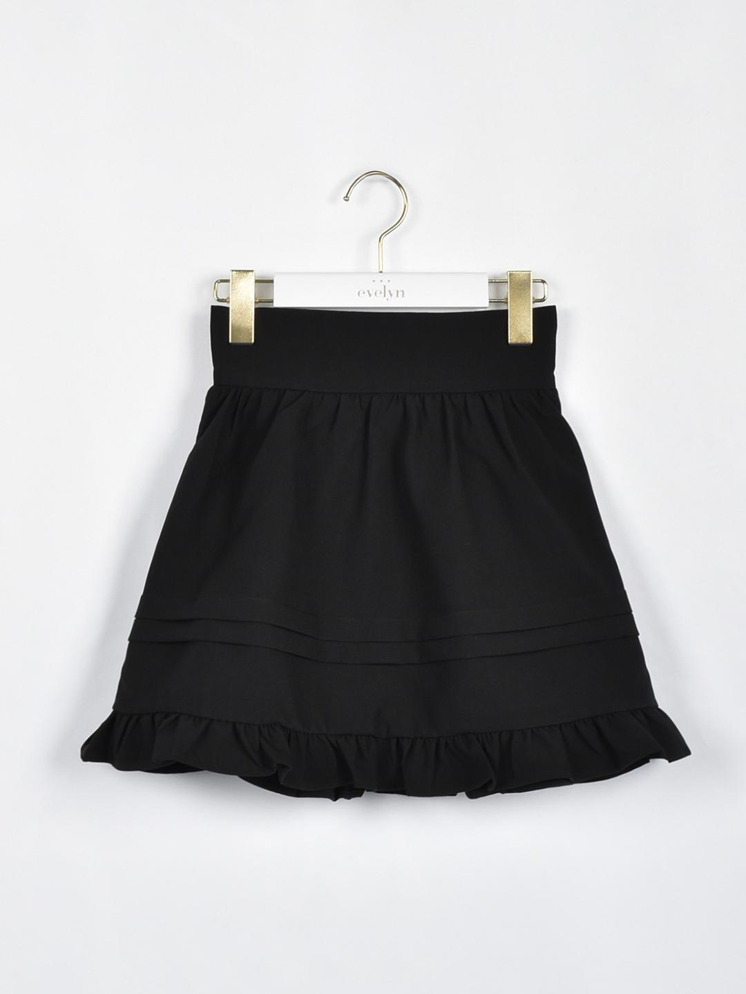 裾タックボリュームスカート