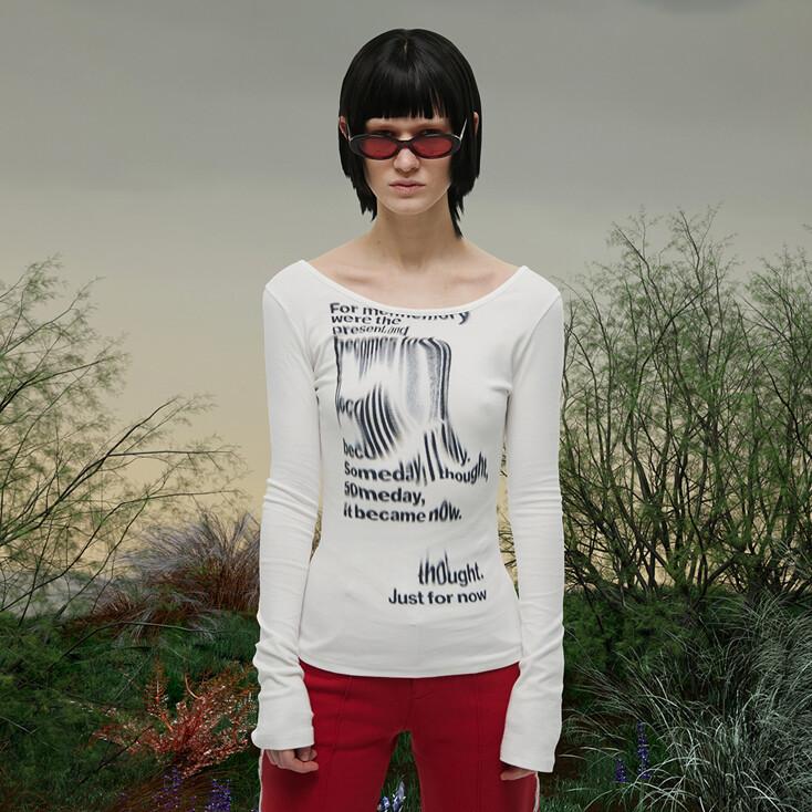 FLOW SLIM FIT LONG SLEEVE [WHITE]