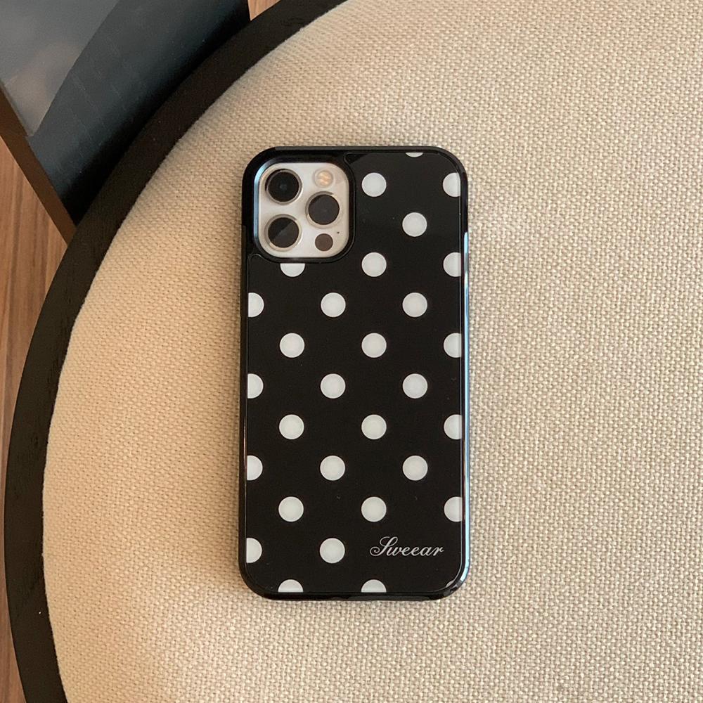 BLACK DOT GLASS CASE (일반/맥세이프)