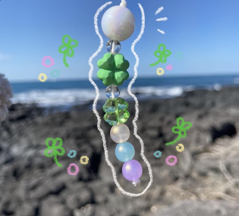 클로버 당고 휴대폰 고리