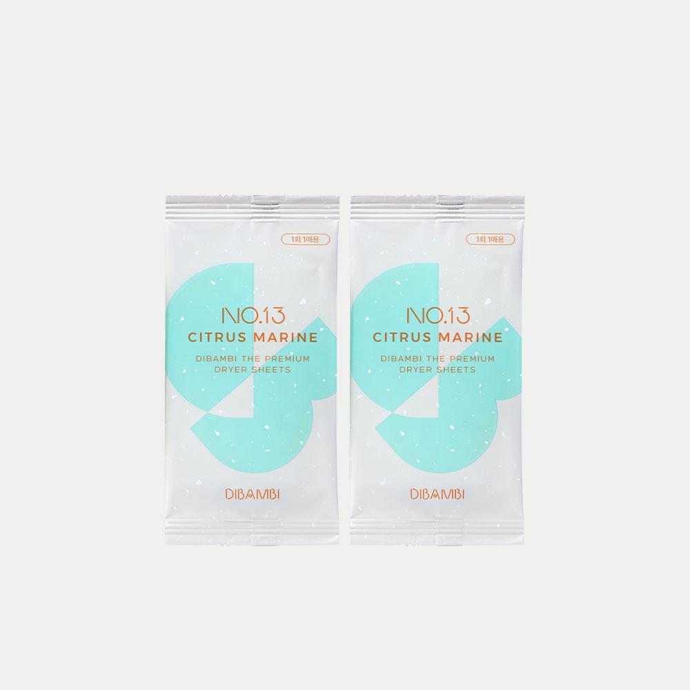 ★프리오픈 체험키트★디밤비 퍼퓸 건조기시트  NEW! 시트러스마린 2개입