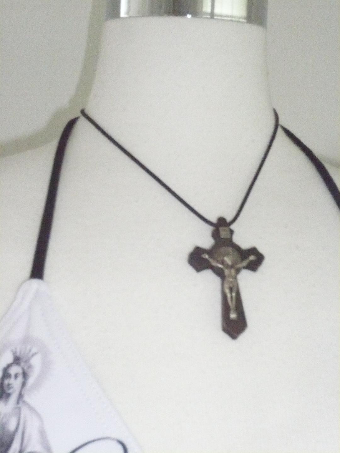 wood cross necklace