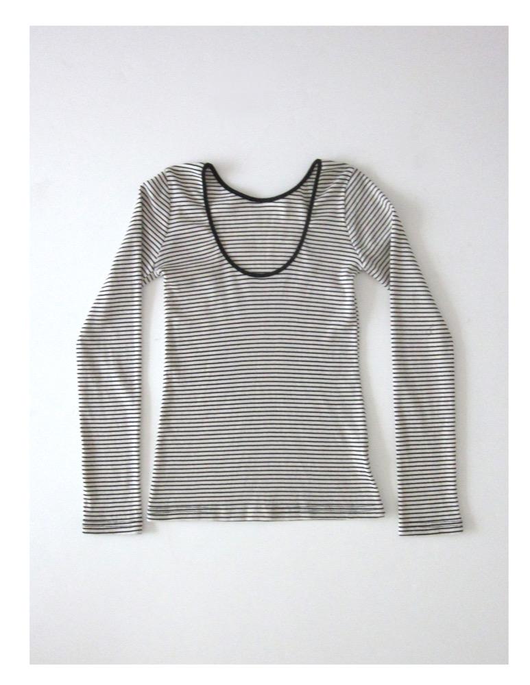 stripe t-shirt(ivory)