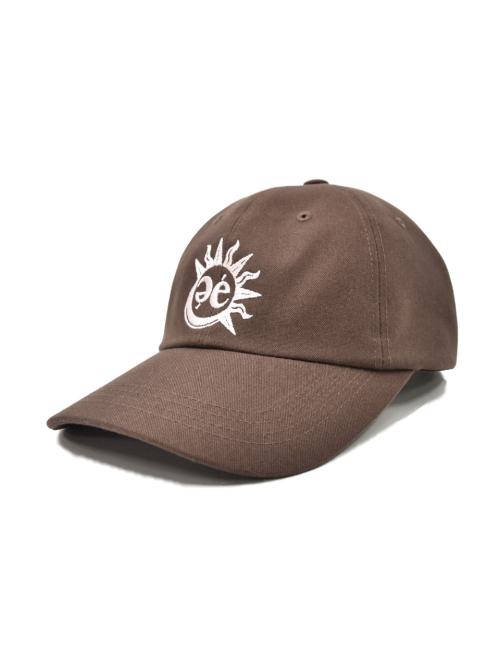 Sun Moon Logo Ball Cap - Brown