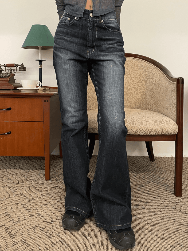 Black Slim Bootscut Pt