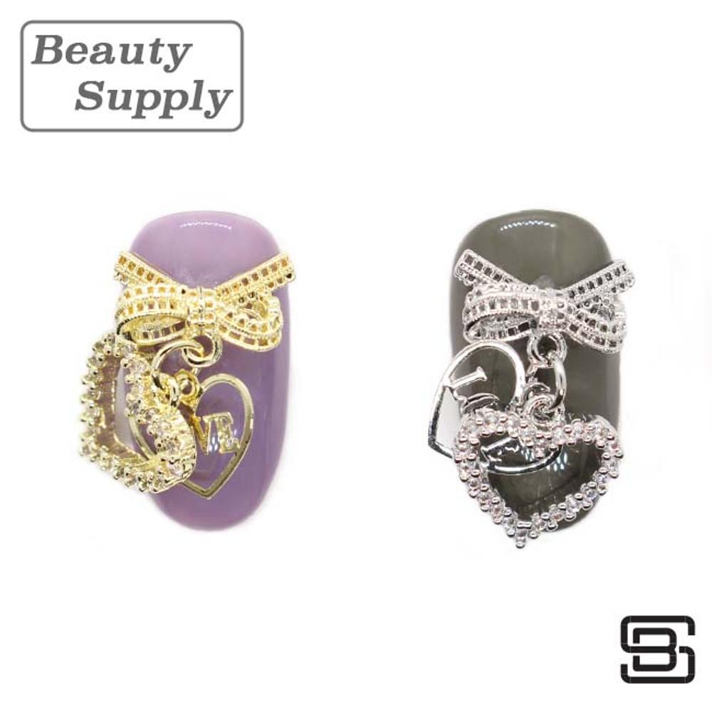 [J41] 지르코니아 하트 펜던트 네일아트 지르콘 파츠