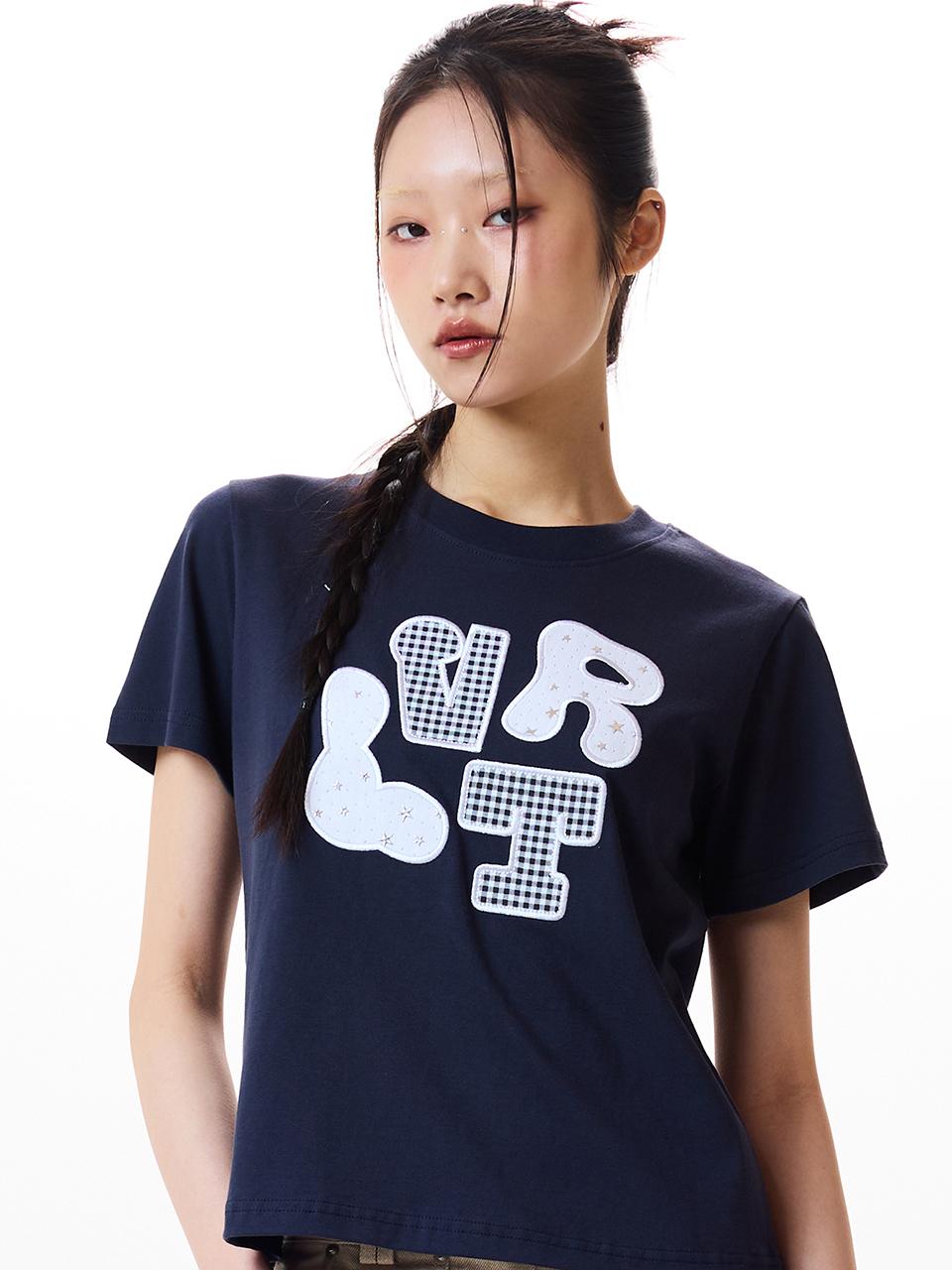 LVTR PATCH TEE(NAVY)