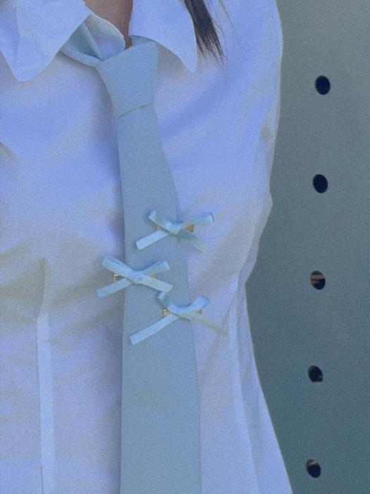 Adorn Ribbon Tie (Blue)