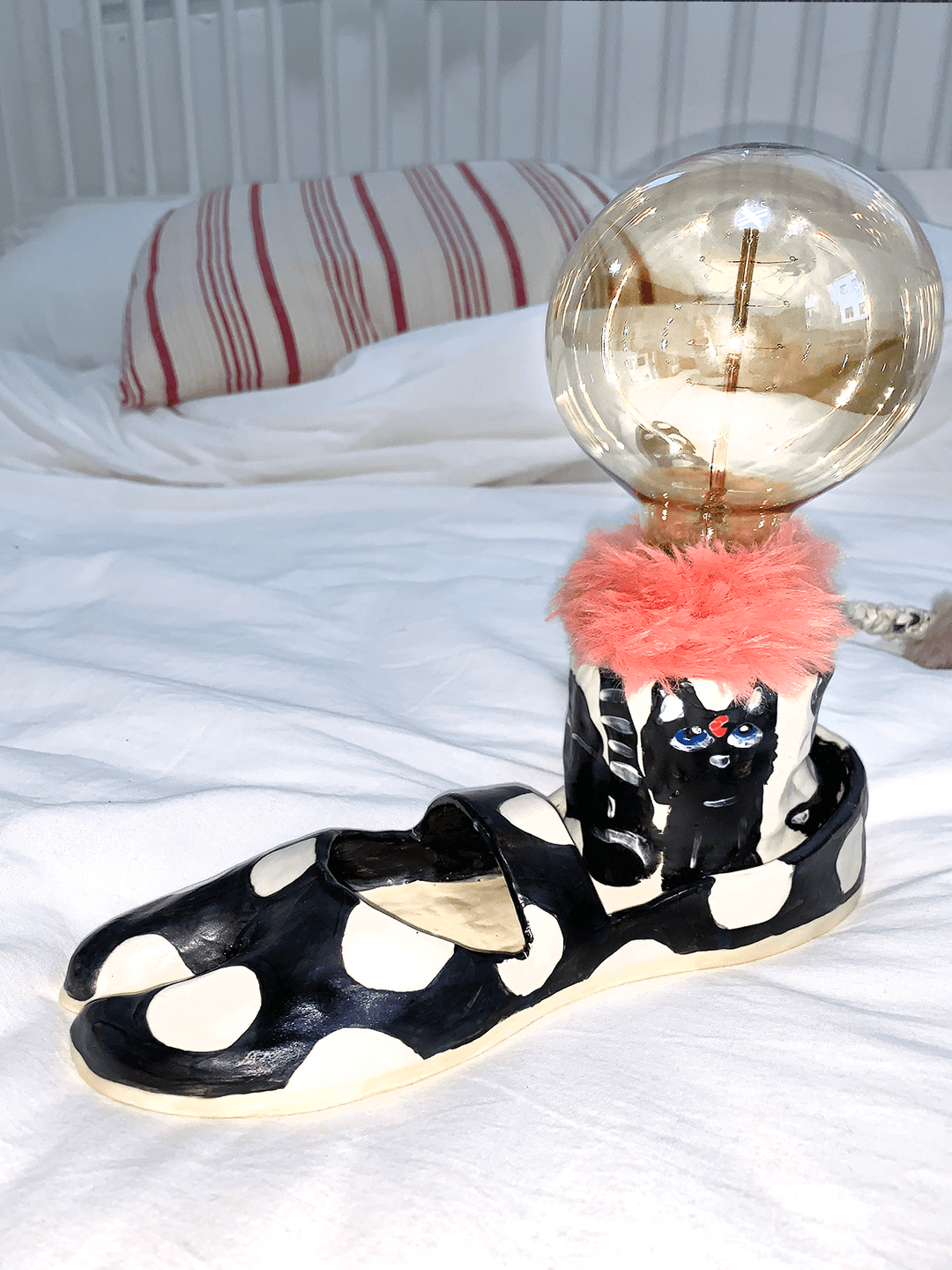 Cat Socks Tabi Shoes Lighting (Black)