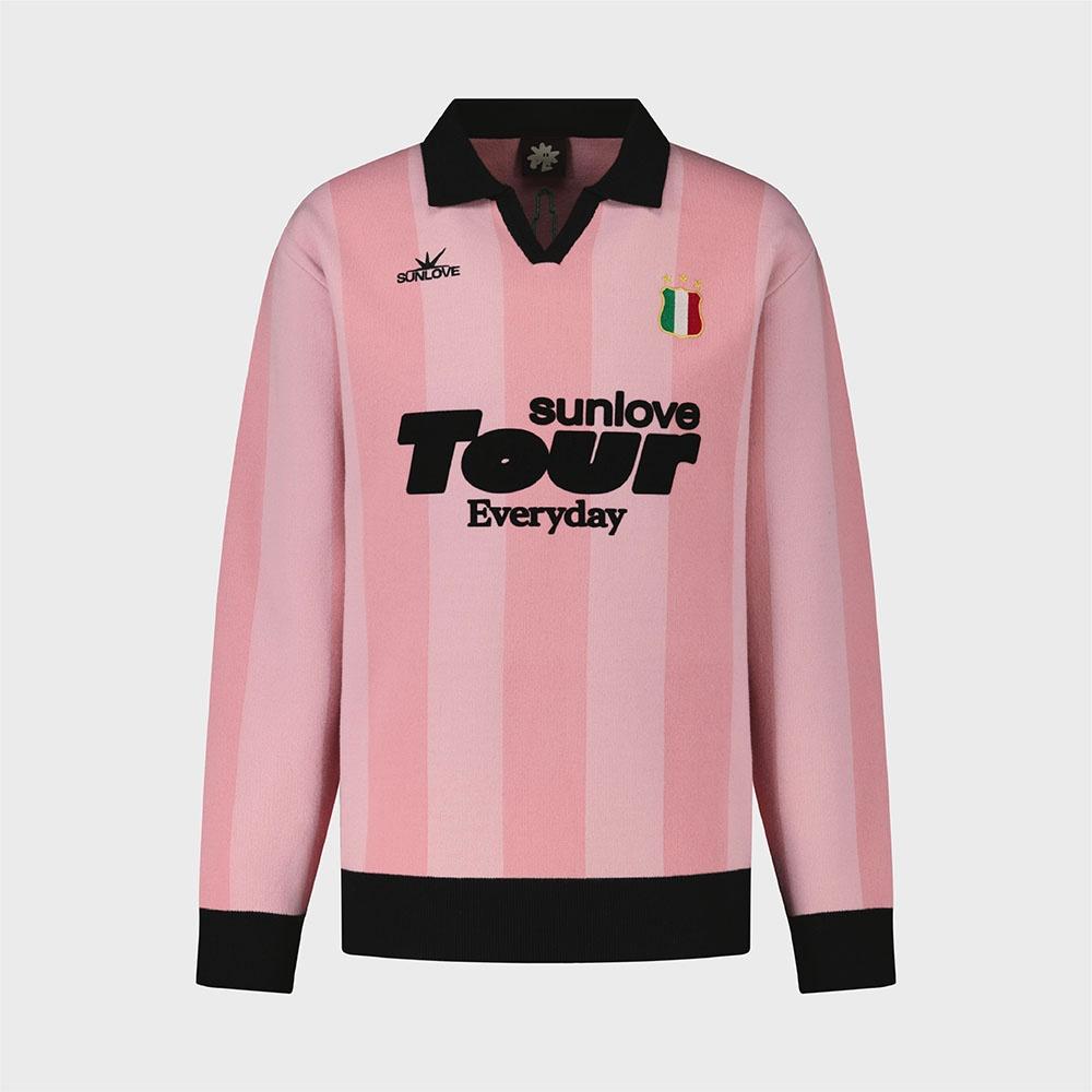 Club Knit Polo Pink