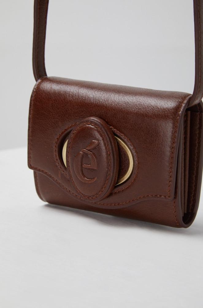 [아카이브앱크 홈]Oval card bag(Vintage brown) 오발 카드백