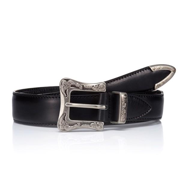 120 Leather Belt (Black)