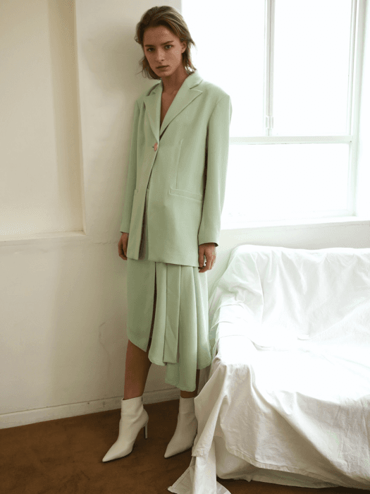 PARIS ONE BUTTON JACKET_MINT