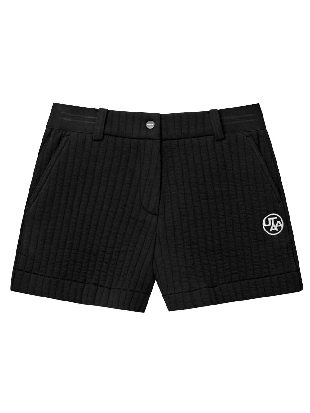 UTAA Symbol Quilting Short Pants : Women's Black (UC1PSF592BK)