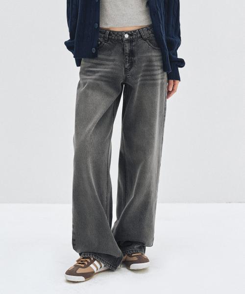 Signature Low Rise Wide Jeans DCWPT004GRAY