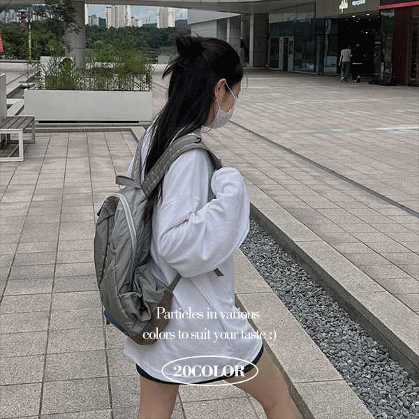 (1+1+1)[20컬러][남녀공용] 특양면 데일리 오버핏 무지 박스 긴팔티