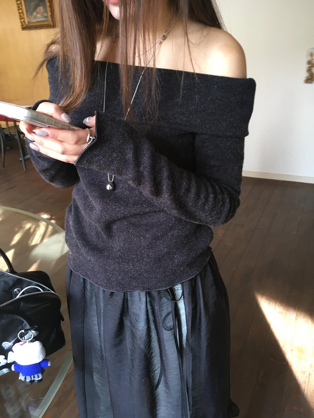 hairy off tee (2color)🔖nof pick