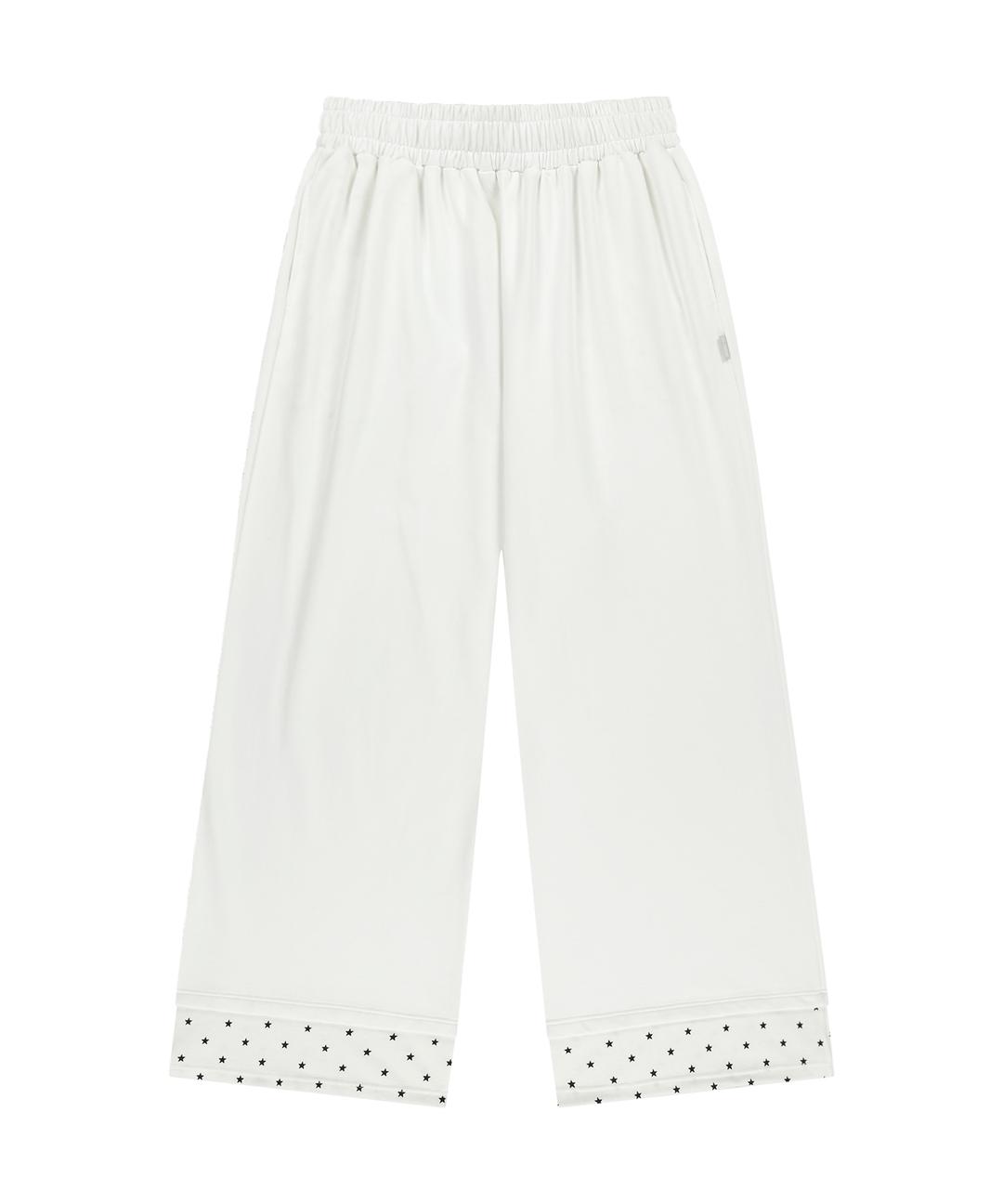 Hotfix Logo Wide Sweatpants / Off White