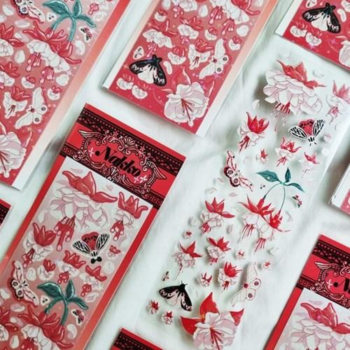 [나코] 후쿠시아 씰스티커 5종