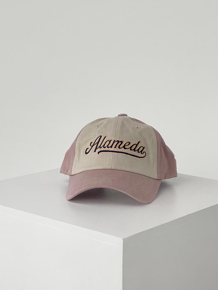 Alamedo cap 4color 빈티지 워싱 배색 자수 투톤 볼캡 남자 여자 캡 모자