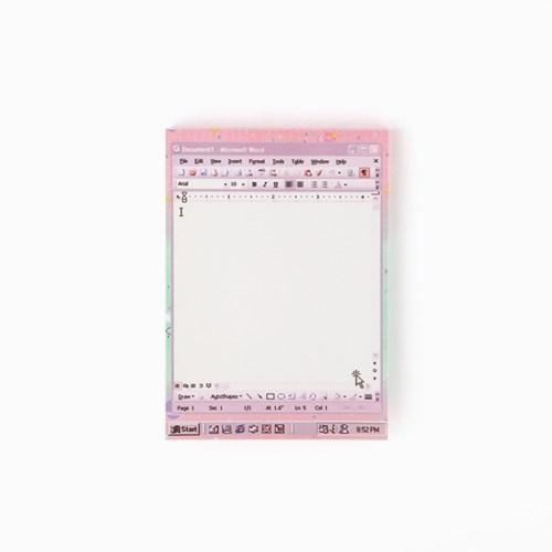 word violet memo pad_L