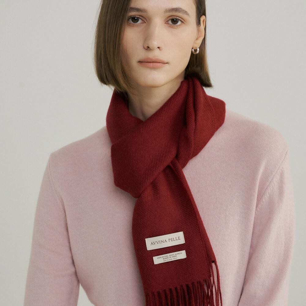 Royal Baby Alpaca Muffler - Red