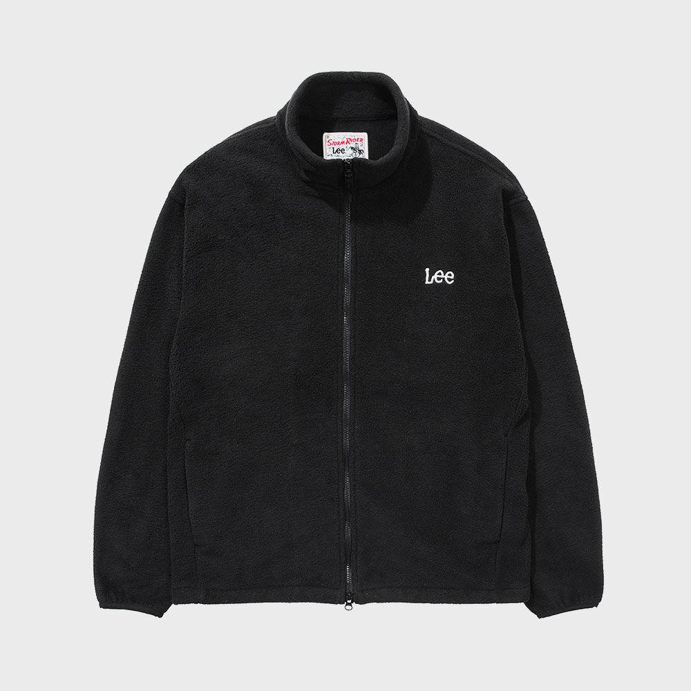 트위치로고 폴라플리스 집업자켓 블랙