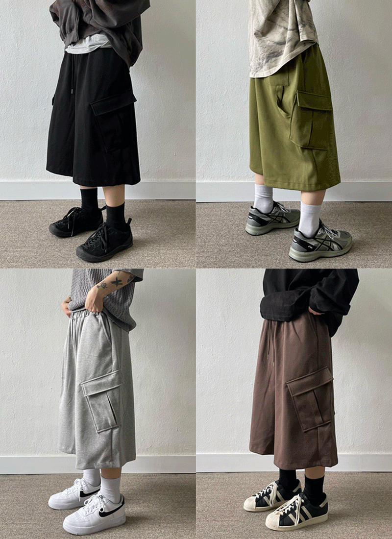 카펜터 카고 버뮤다 하프 스웻 팬츠