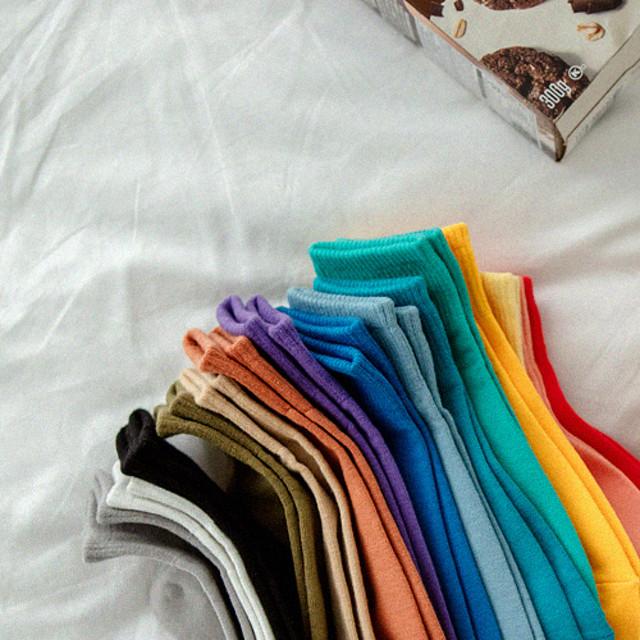 앵클 단목 컬러 베이직 학생양말 15색상 no.103