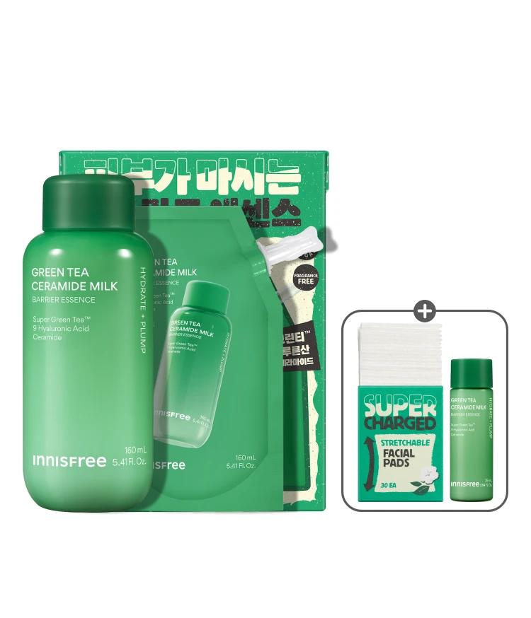 [160+160mL] 밀크 보습 에센스 리필 기획세트