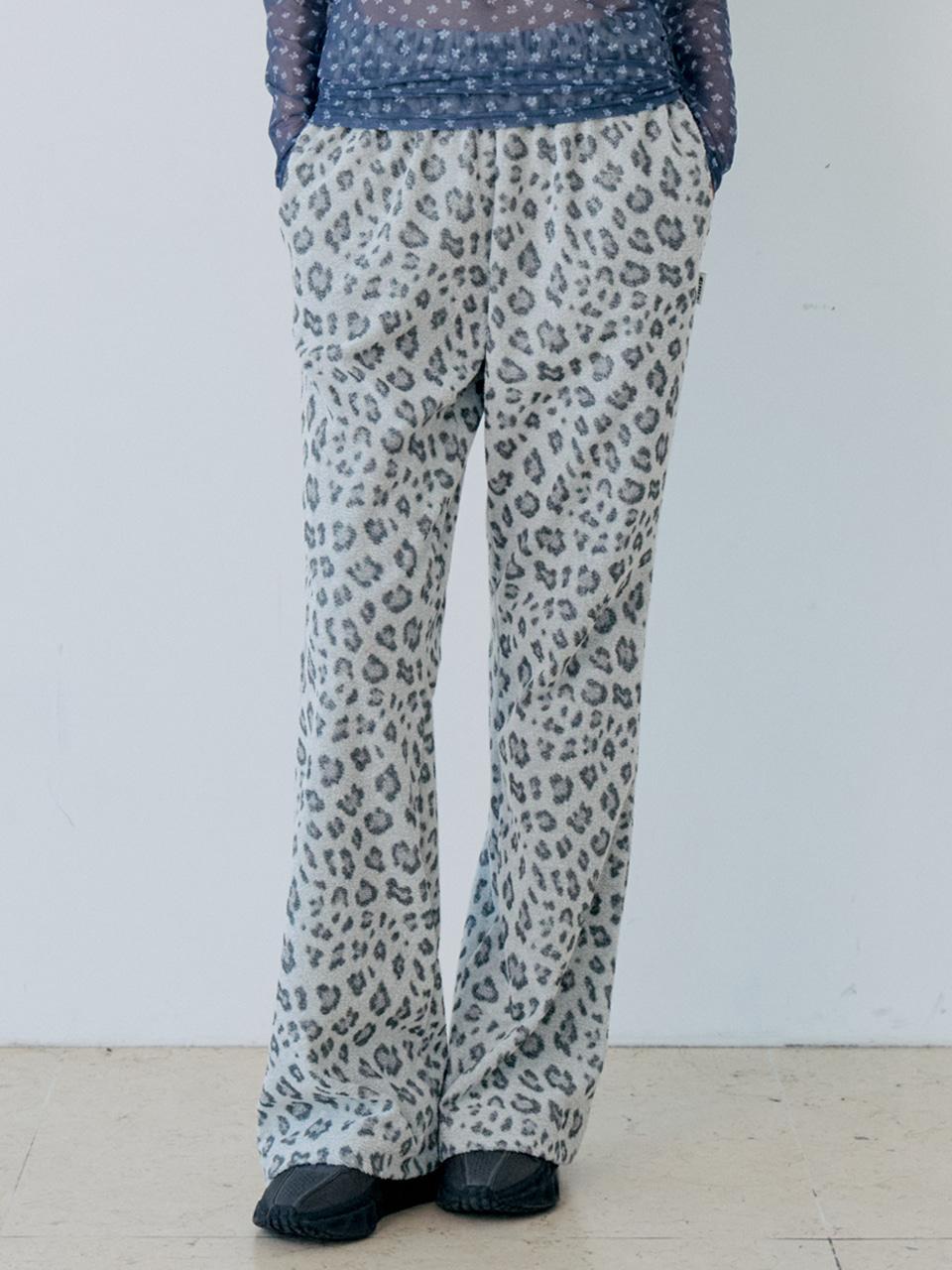 SNOW LEOPARD PANTS(L.GREY)