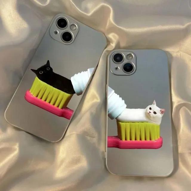 아이폰 치카치카 고양이 젤리 케이스