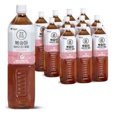 맥널티커피 제로 칼로리 복숭아 아이스티, 1.5L, 12개
