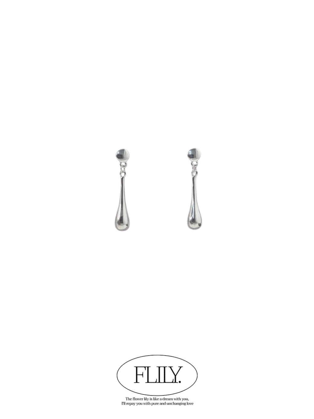 프릴리 NST. Water Drop Earring [Silver.925]