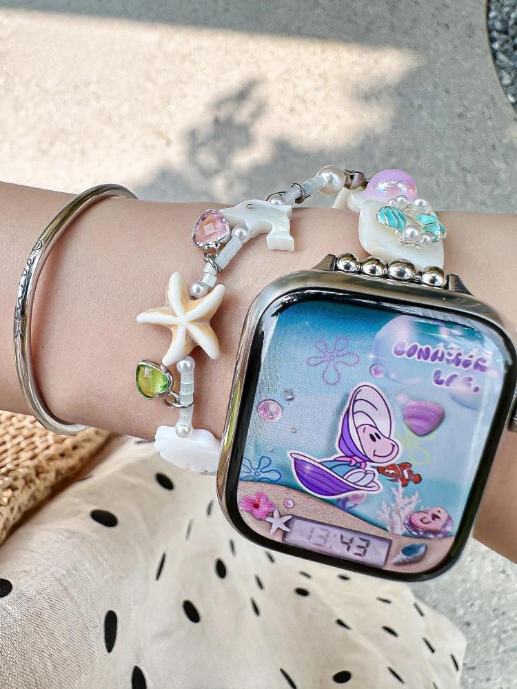 수심 Beach Shell Watch Strap 비치 쉘 애플워치 스트랩 여름 유니크