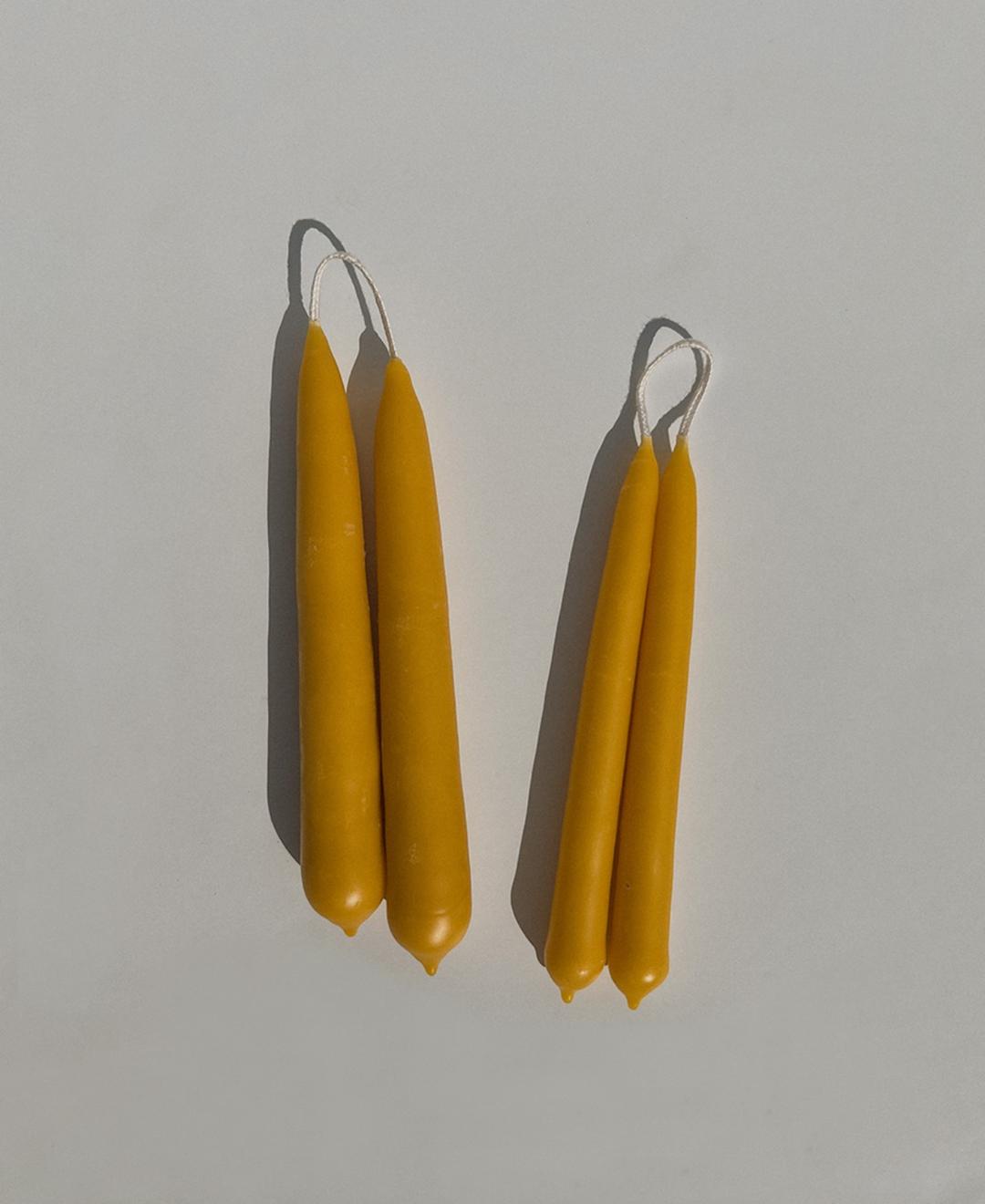 [JEAN JACQUES BEESWAX WORKS] 천연 밀랍 비즈왁스 테이퍼 캔들 초 - 2 Sizes