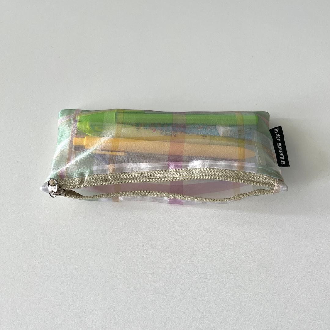 트윙클 그린 필통(Twinkle green pencil case)
