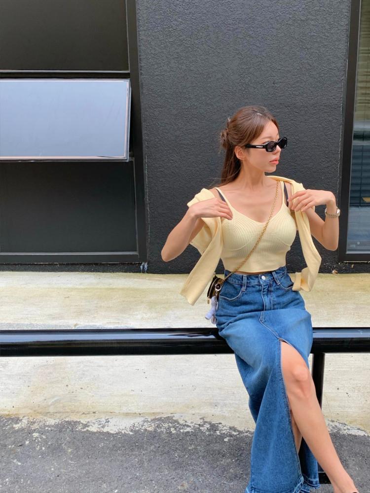 QQ 솔리드 가디건세트