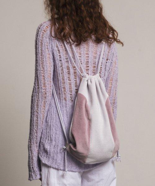 Classic Symbol Velour Gym Sack [LAVENDER]