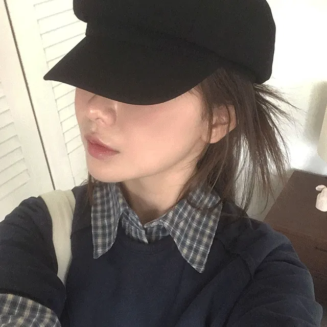 [주문폭주🧚‍♀️] 솔리드 헌팅캡 뉴스보이캡 팔각 베레모 (3color)