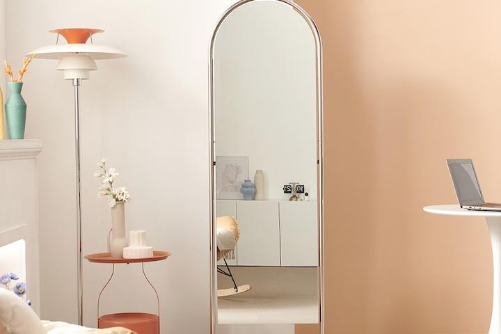 트리니 모던 미드센추리 스탠드 모듈 예쁜 대형 전신거울 아치형