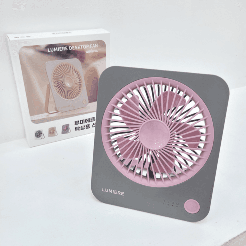 루미에르 탁상형 선풍기 스퀘어 무선 휴대용 미니 캠핑 선풍기 - USB/휴대용 | 쿠팡