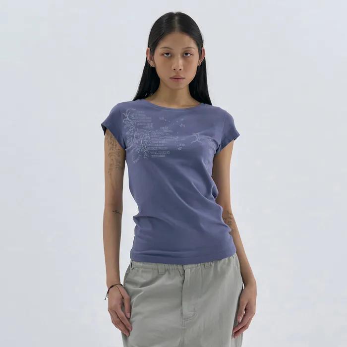 Message Vine Half Sleeve Blue