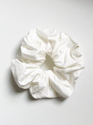 oar Vintage Shirt Scrunchie [White] 빈티지 셔츠 스크런치