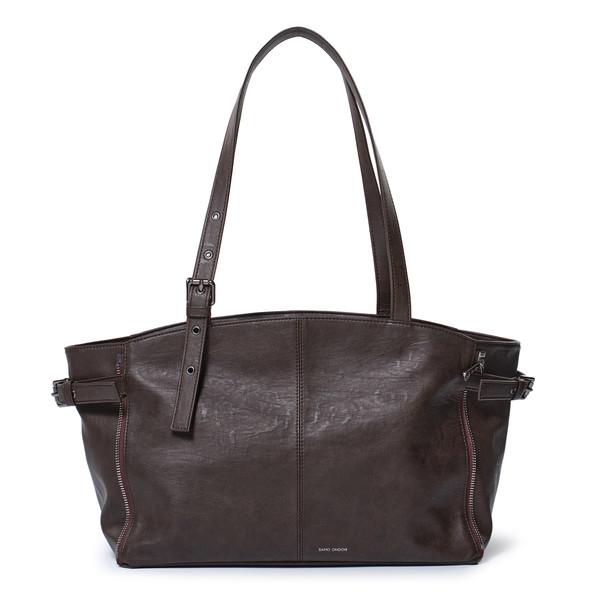 지퍼쇼퍼백 zipper shopper bag M brushed chocolate