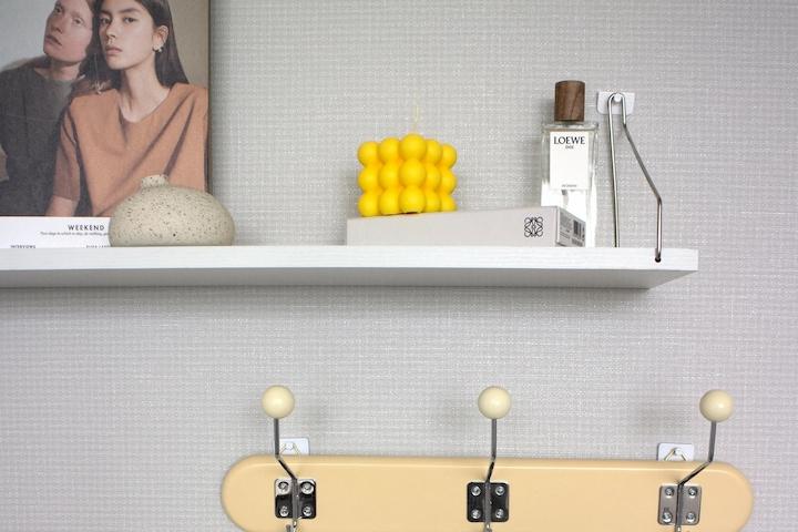 3구 우드볼 빈티지 코트랙 벽행거 옷걸이 가방걸이 [꼭꼬핀포함]