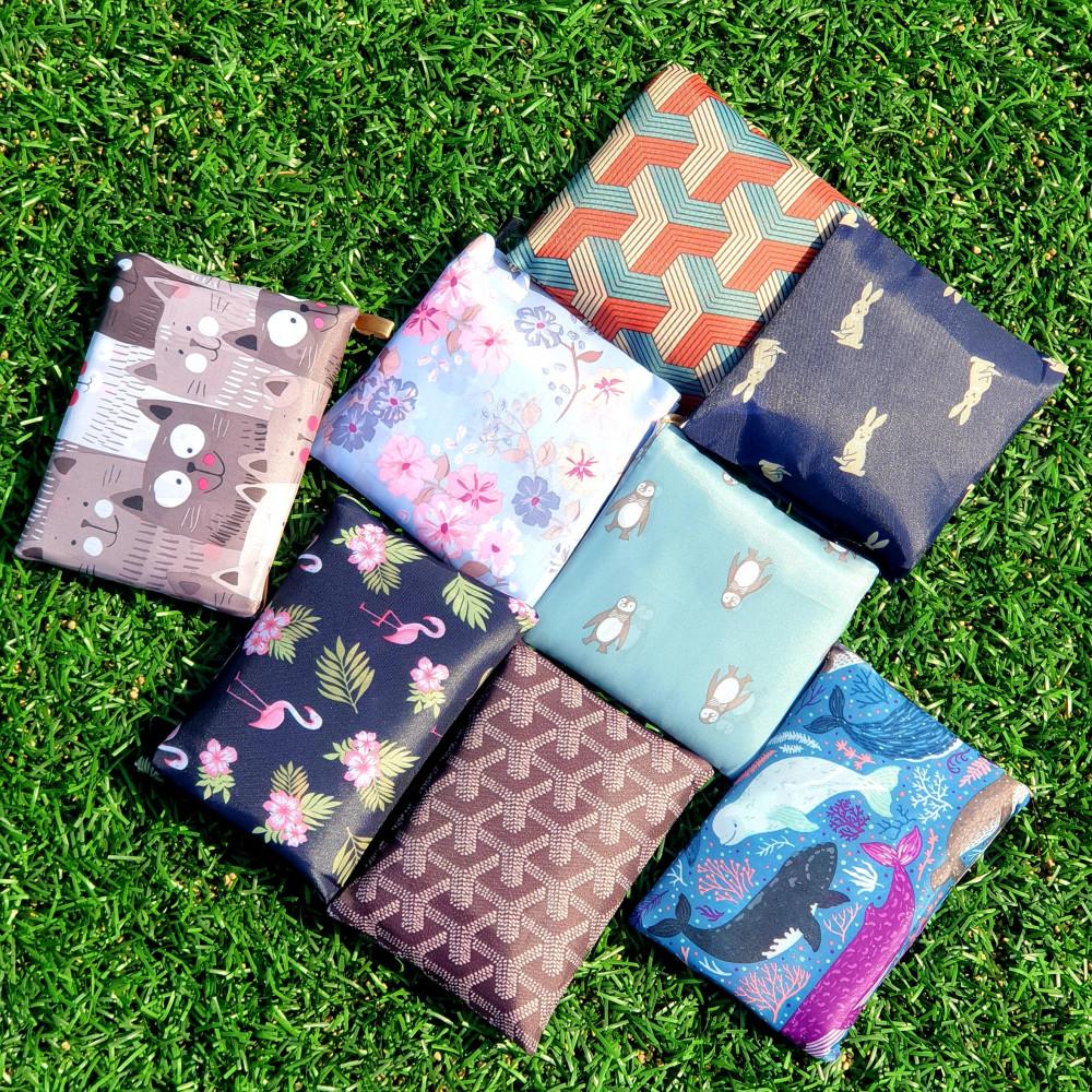 예쁘고 튼튼한 고퀄리티 휴대용 시장가방 장바구니 에코백 대형 소형 인쇄 답례품 판촉 행사